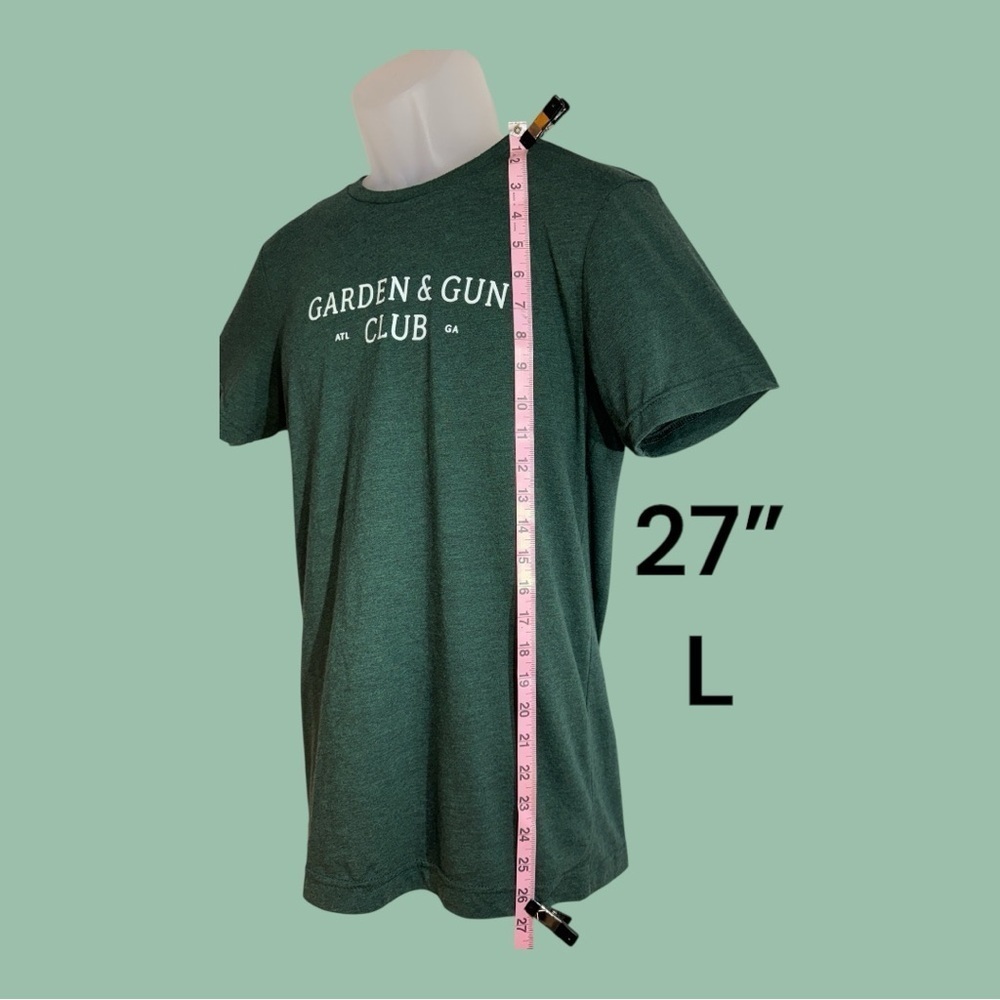 Men’s Graohic Tee Shirt Dark Green Garden & Fun Club ATL GA Size M - Picture 2 of 5